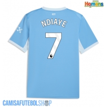 Camisa de time de futebol Manchester City Iliman Ndiaye #7 Replicas 1º Equipamento 2026-27 Manga Curta